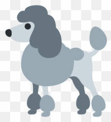 Poodle Emoji Clipart Free Download Transparent Png Creazilla - Poodle Emoji,Poodle Png