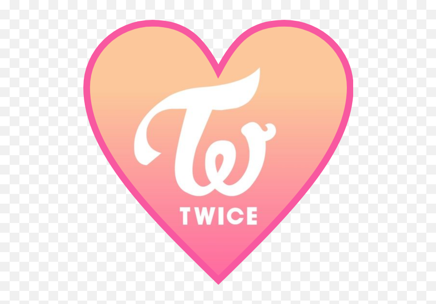 Twice Logo Heart Love Sticker Png Transparent
