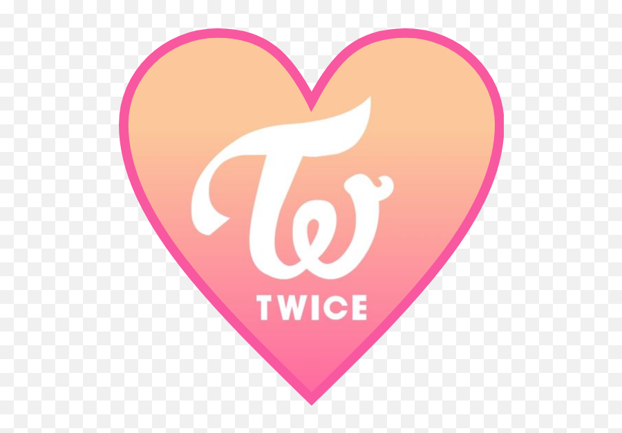 Twice Logo Heart Love Sticker Png Transparent Free Transparent Png Images Pngaaa Com