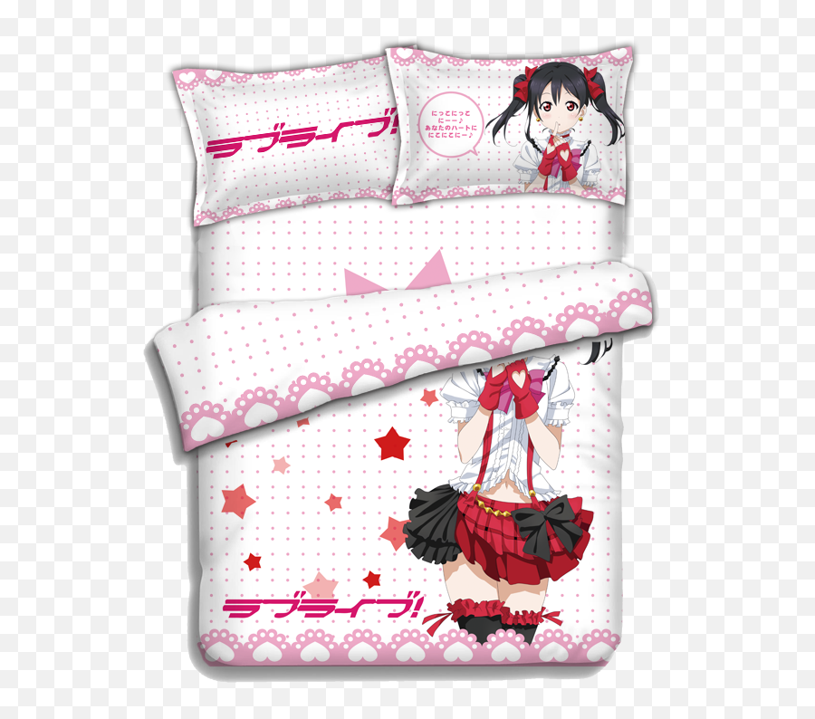 Details About Japanese Anime Lovelive Nico Yazawa Bed Sheets Bedding Sheet Sets - Love Live Nico Bed Cover Png,Nico Yazawa Png