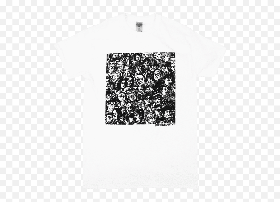 Crowd White T - Shirt Skull Png,White Tee Png