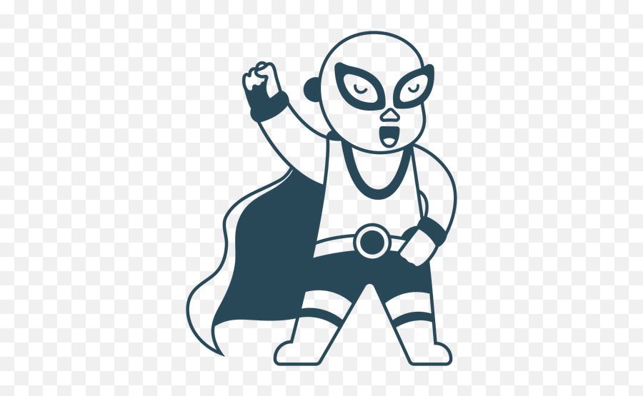 Mexican Fighter With Cape - Transparent Png U0026 Svg Vector File Cartoon,Cape Png