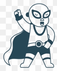 Mexican Fighter With Cape - Transparent Png U0026 Svg Vector File Cartoon,Cape Png