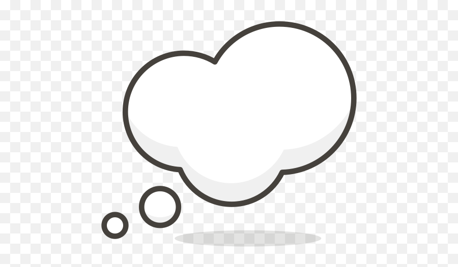 Cloud Bubbles Thought Free Icon Of Another Emoji Set - Heart Png,Bubble Thought Png
