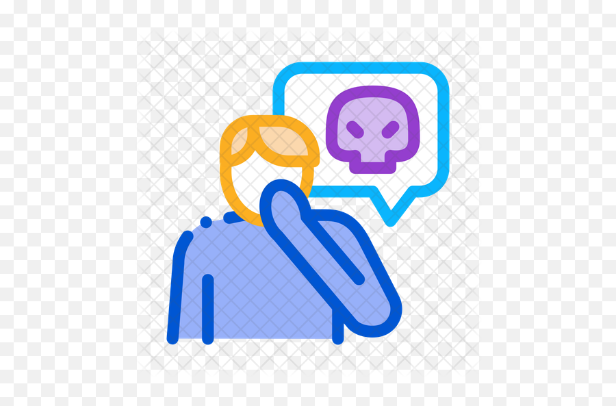 Bully Icon Of Colored Outline Style - Illustration Png,Bully Png