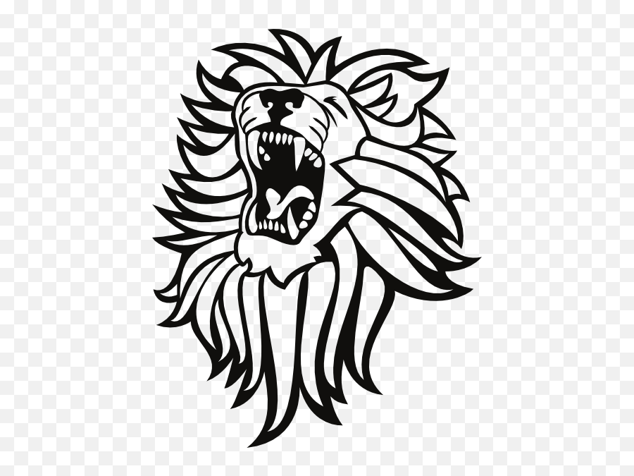 Download Dessin De Lion 5 Png Roar - Lion Roaring Drawing Png,Lion Roar Png