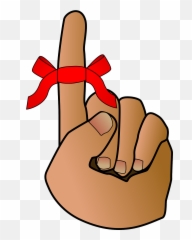 Finger Transparent Png Clipar - Reminder Clip Art,Remember Png