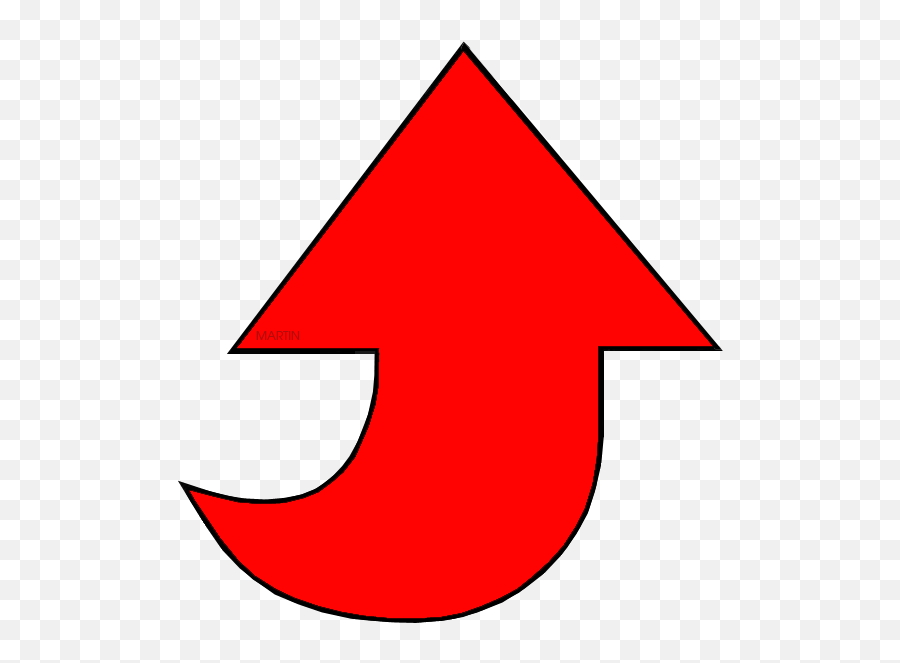 Red Arrow - Vertical Png,Curved Red Arrow Png