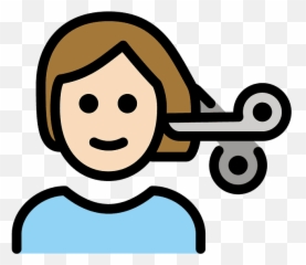 Person Getting Haircut Emoji Clipart - Dibujo De Persona Adulta png