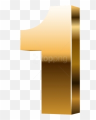Free Png Download Number One 3d Gold Clipart Photo - Cross,Number One Png