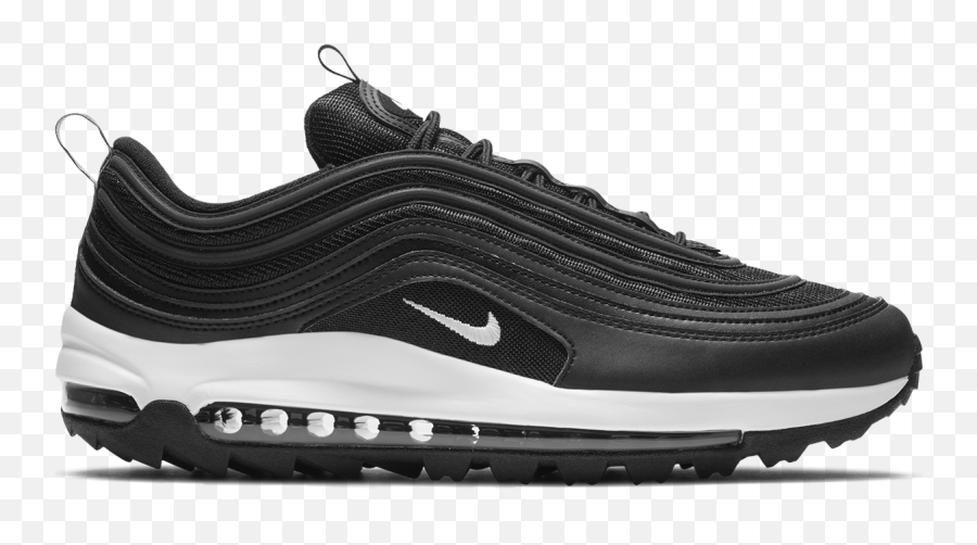 Nike Air Max 97 G Golf Shoe - Nike Air Max 97 Black White Png,Nike Air Max 97 Transparent