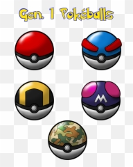 All Pokeballs Gen 1 - Original Gen 1 Pokeballs Png,Pokeballs Png