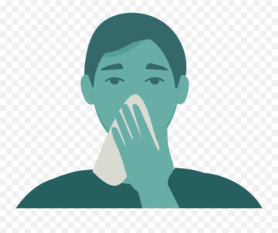 Man Sneezing With Tissue Clipart - Uehommachi Honten Png,Tissue Png