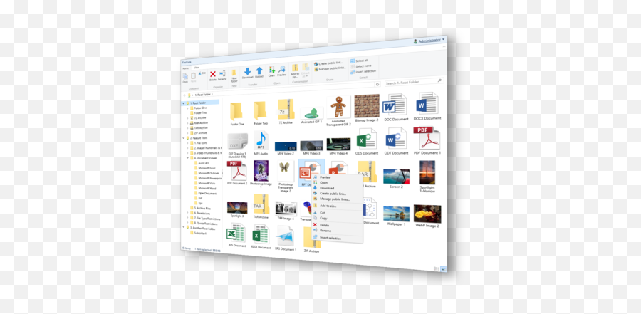 Web File Manager Self - Hosted File Sharing Own Cloud Storage Asp Net File Manager Png,Desktop Icon Organizer
