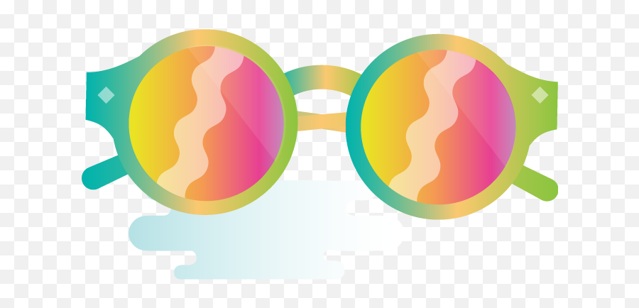 Vector Party Sunglasses Banner Royalty - Color Gradient Png,80s Icon