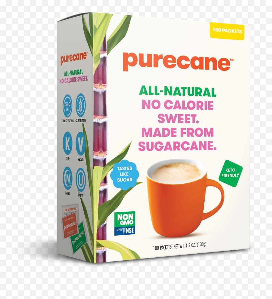 Purecane Zero Calorie Sweetener Packets - Teacup Png,Calorie Icon