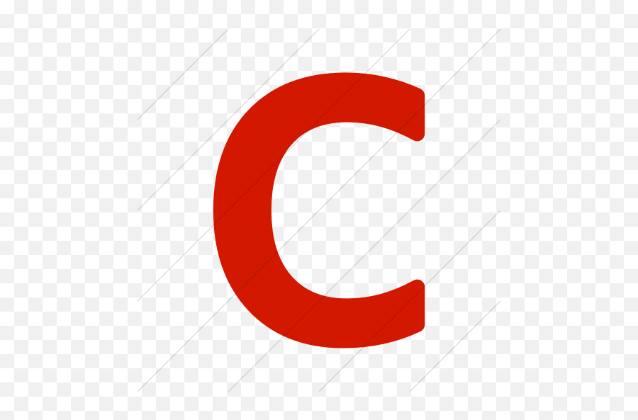 Simple Red Alphanumerics Lowercase - Cockfosters Tube Station Png,C Icon Case