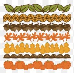 68 Thanksgiving Clip Border Art - Large Image png