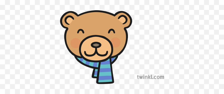 Bear Head Illustration - Twinkl Polly Pocket Illustration Png,Bear Head Png