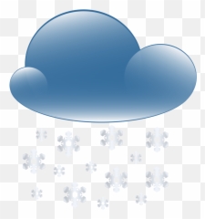 Snowy Cloud Weather Icon - Transparent Background Rain png
