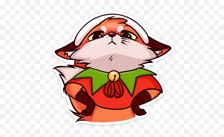 Telegram Sticker From Pack - Stickers De Zorros Png,Poppy Icon Lol