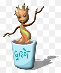 Baby Groot - Token Background Green png