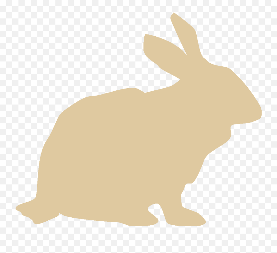 Rabbit Icon Cream - Domestic Rabbit Clipart Full Size Animal Figure Png,Rabbit Icon