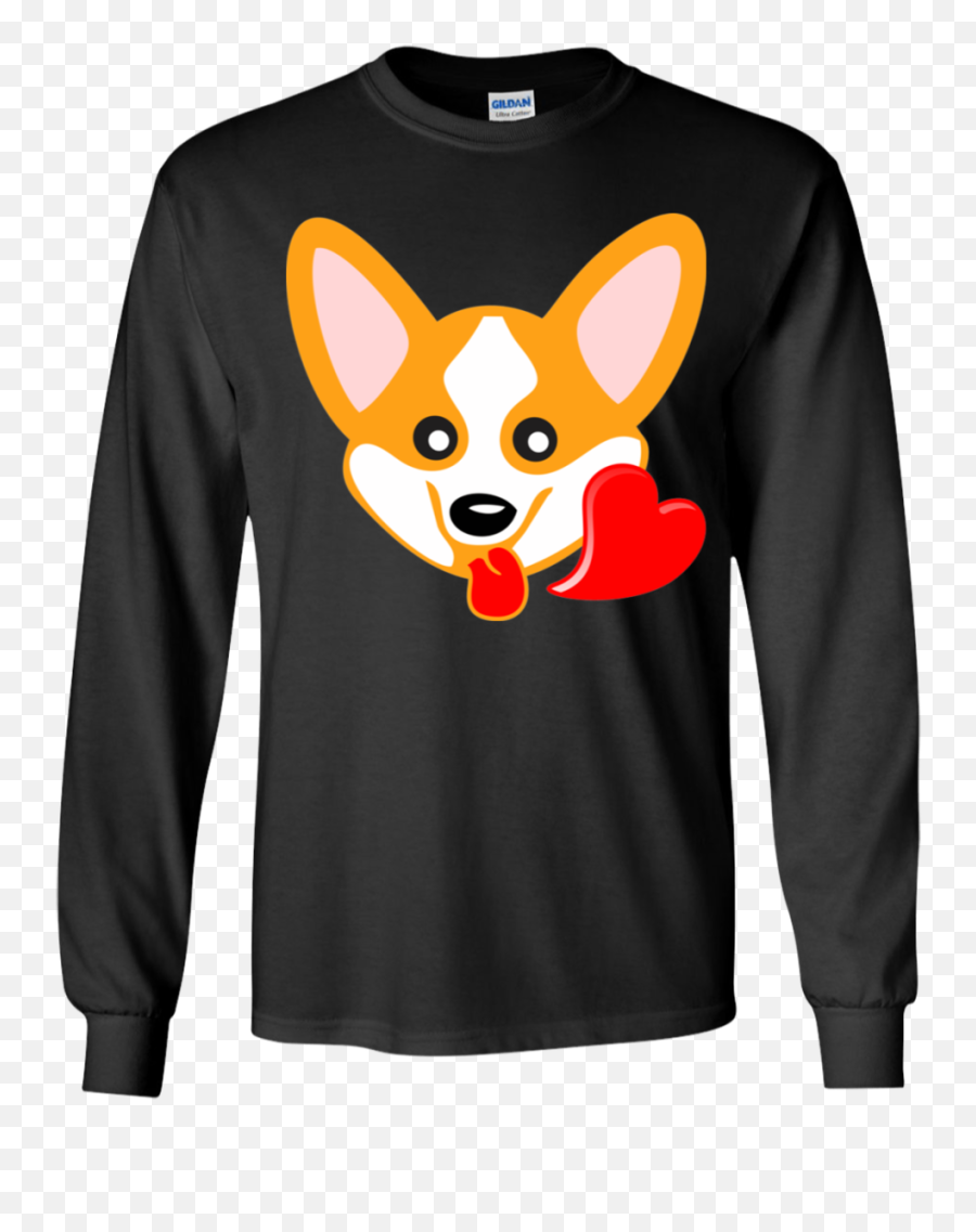 Corgi Emoji T - Shirt Funny Heart Eyes Emoji Youth Ls Tshirt God Said And Then There Was Light T Shirt Png,Heart Eyes Emoji Transparent