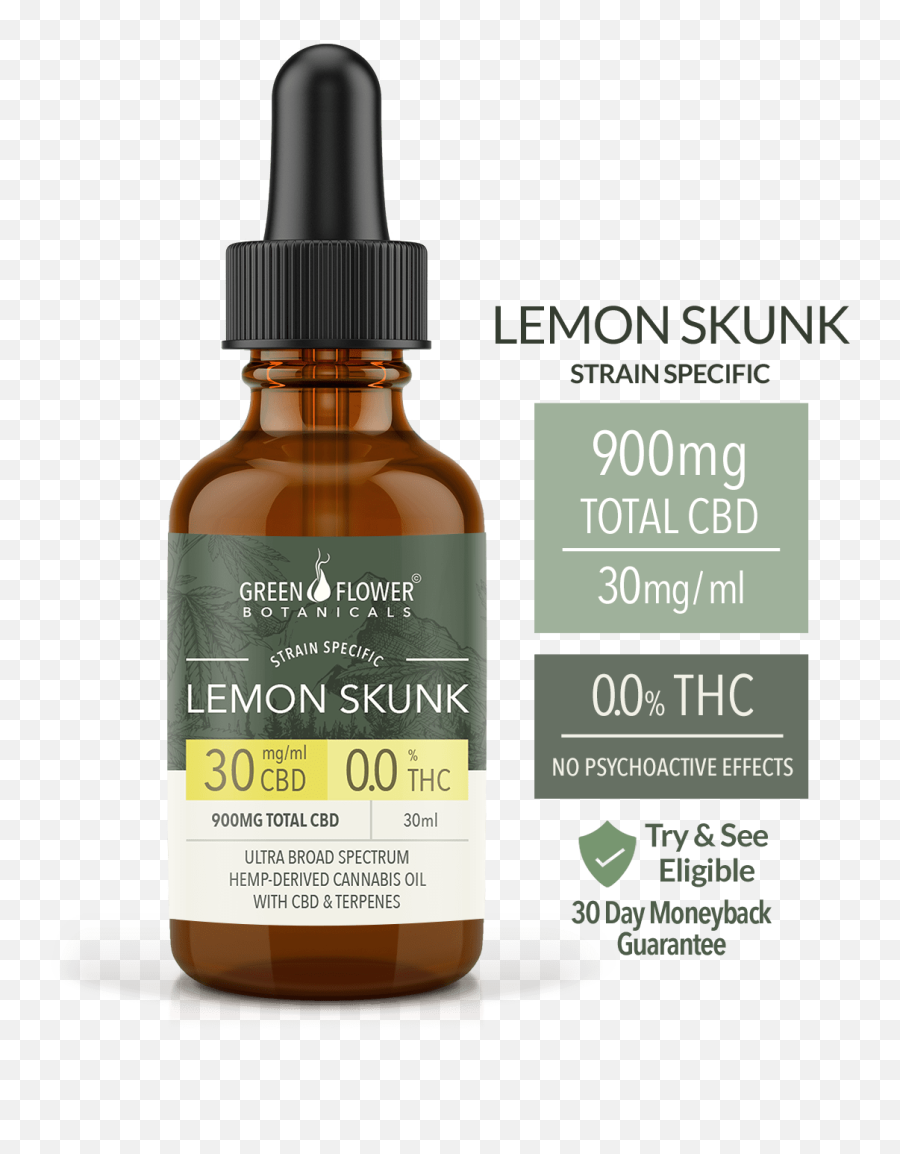 Lemon Skunk Strain 900mg Cbd - 30mgml Hemp Derived Oil Cannabis Cbd Colorado Png,Skunk Icon