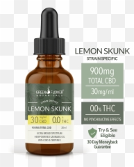 Lemon Skunk Strain 900mg Cbd - 30mgml Hemp Derived Oil Cannabis Cbd Colorado png