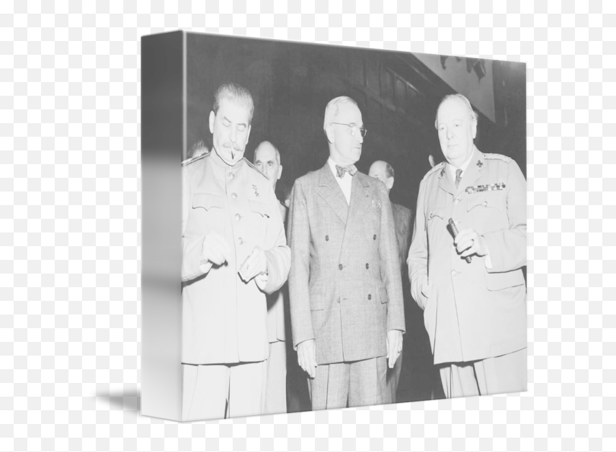 Joseph Stalin Harry Truman And Winston Churchill By Stocktrek Images - World War Ii Png,Stalin Png