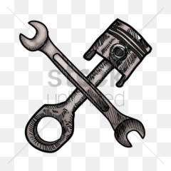 Piston Wrench Clipart Spanners Tool Art - And Logo png