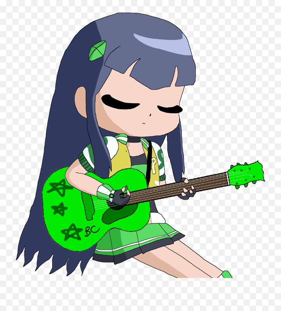 Bright 4123 Kbytes Cf - 53 Girl With Guitar Png,Cartoon Guitar Png