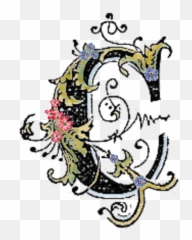 Old English Decorative Letters Clipart - Fancy Letter A In Design Png,Letter I Png