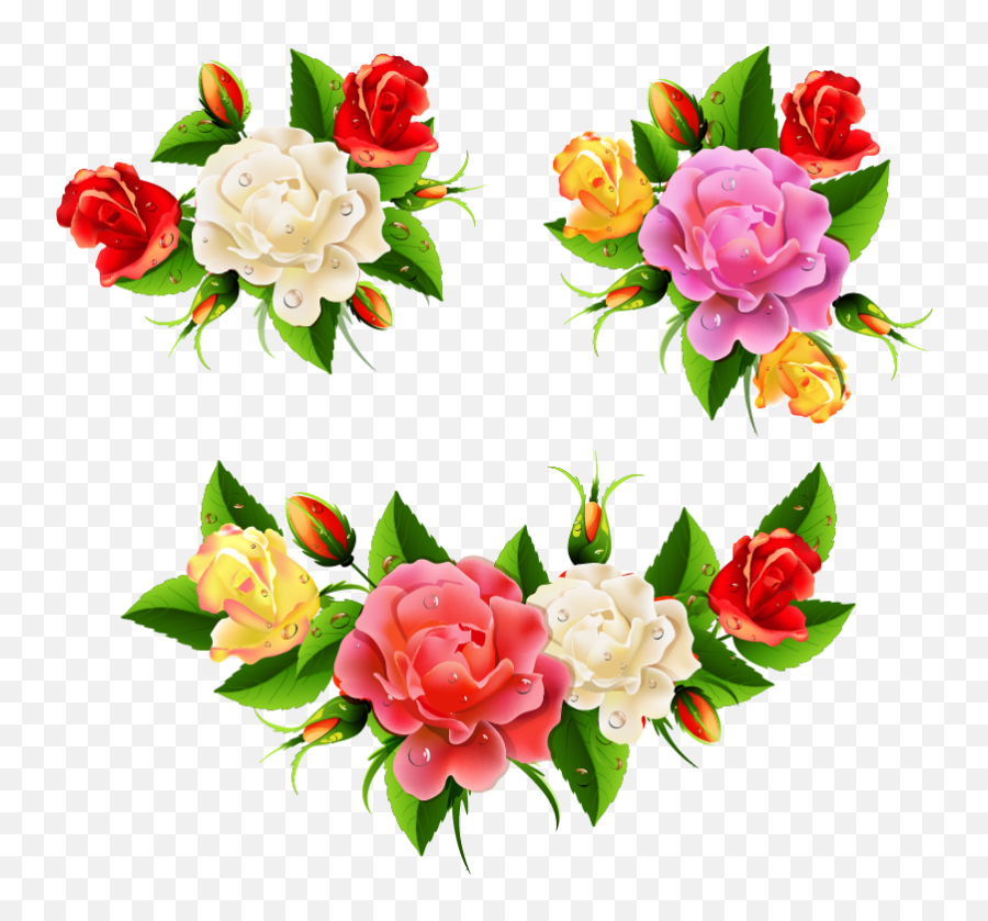 Download Hd Png Beautiful Flowers - Corner Border Beautiful Flowers Border Design,Corner Flowers Png