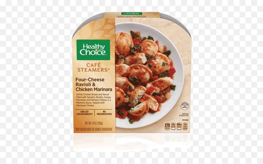 Four Cheese Ravioli U0026 Chicken Marinara - Healthy Choice Chicken Marinara Png,Ravioli Png