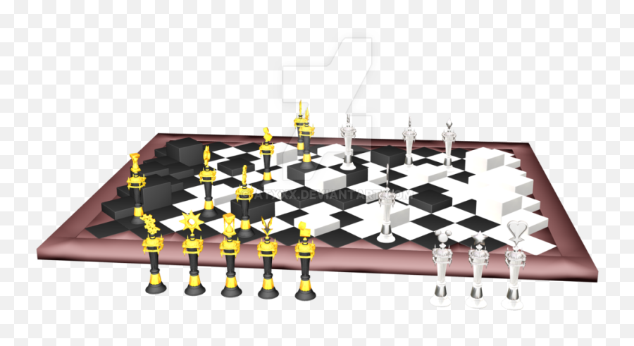 Download Kingdom Recreation Chessboard Game Chess Hearts Iii - Kingdom Hearts Chess Board Png,Kingdom Hearts 3 Png
