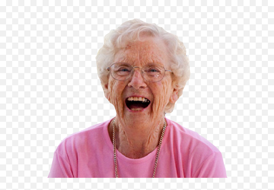 Granny Laughing - Senior Citizen Png,Laughing Png
