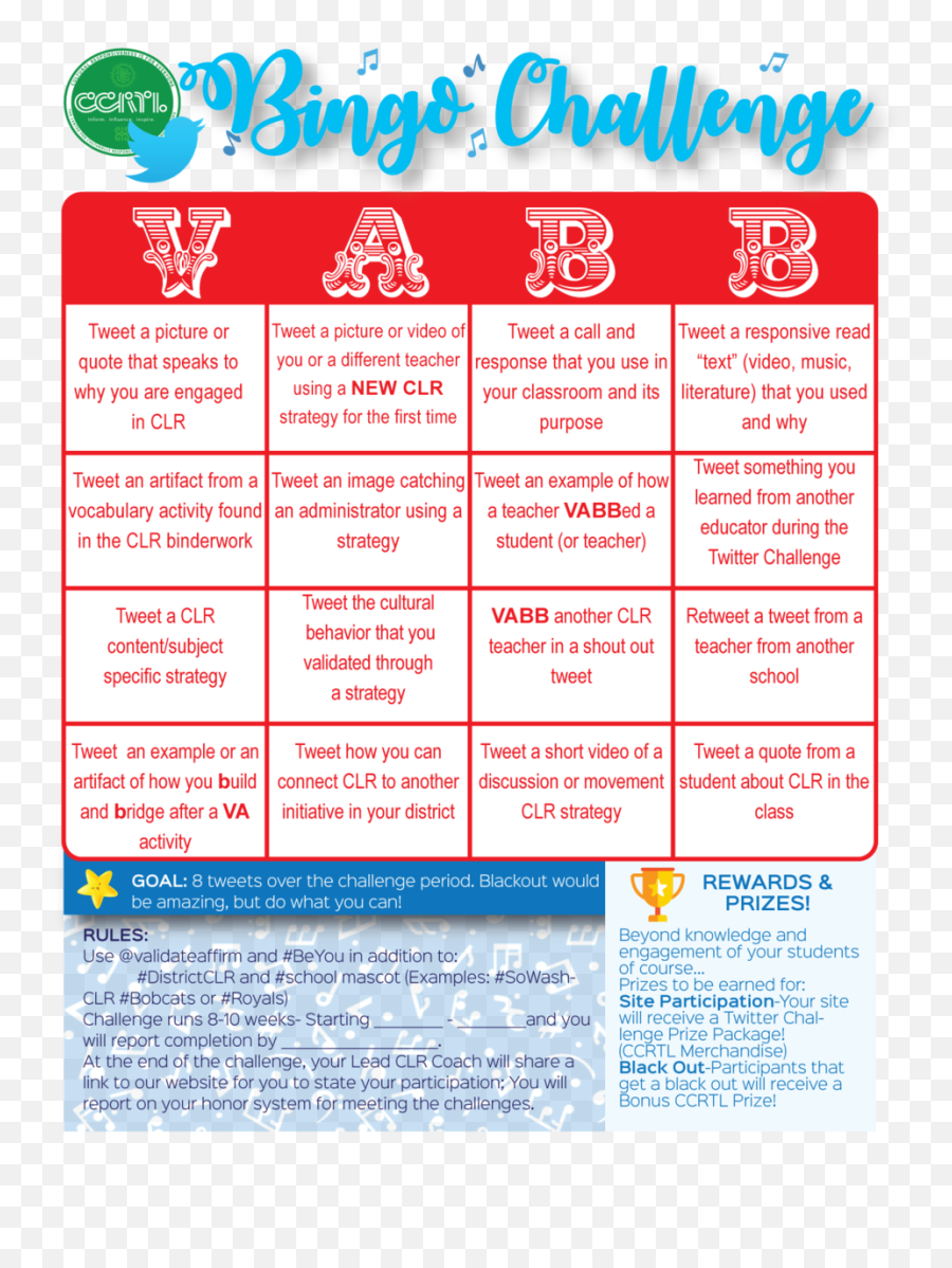 Vabb Twitter Bingo U2014 Ccrtl - Summer Bingo Challenge For Teachers Png,Retweet Png