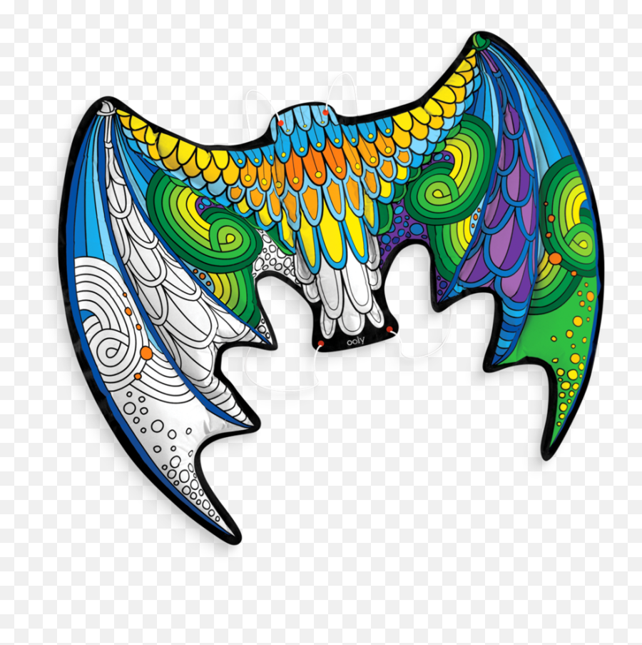 Download 3d Colorables Colored In - Toy Png,Dragon Wings Png