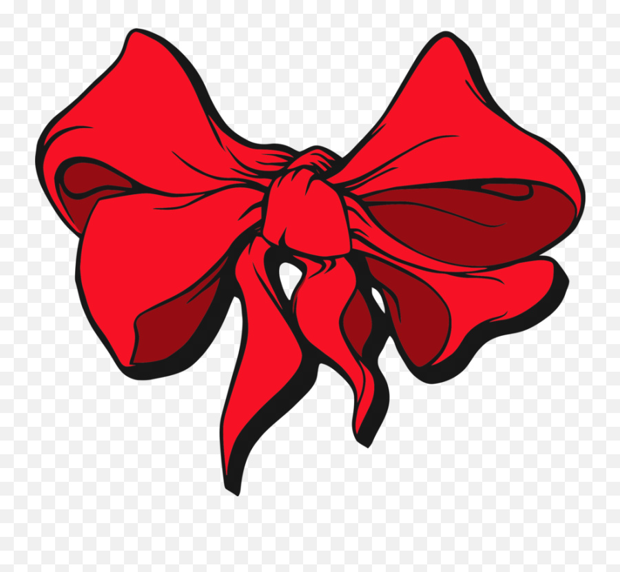 Download Hd Red Ribbon Gift Lazo Clothing Accessories - Clip Art Red Ribbon Png,Lazo Png