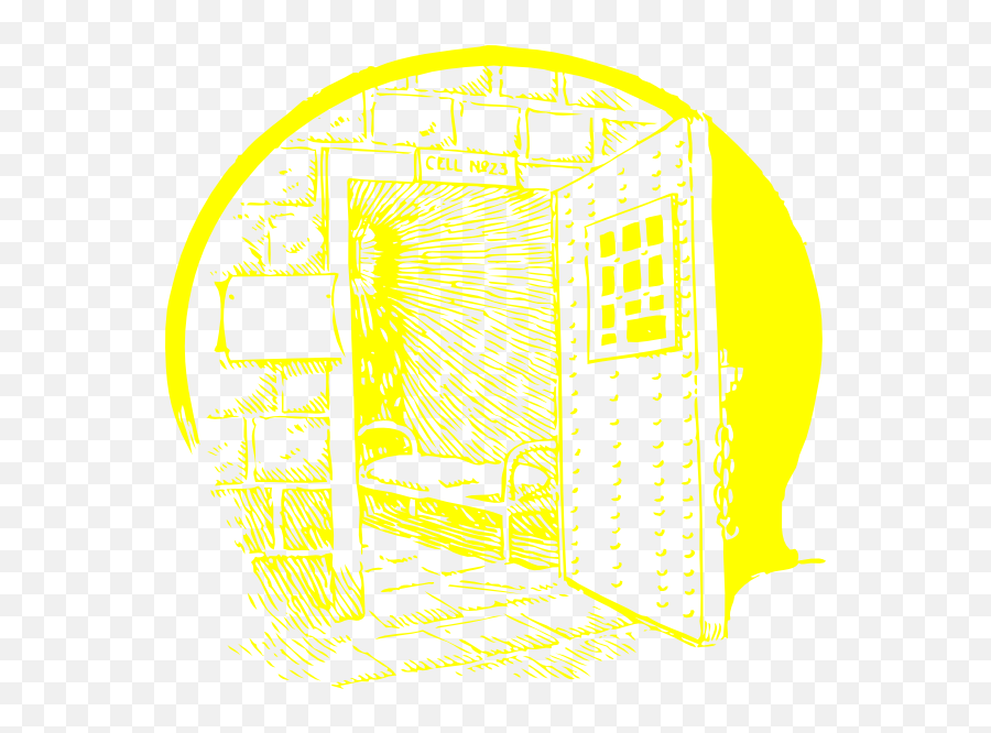 Yellow Jail Cell Clip Art - Vector Clip Art Circle Png,Jail Cell Png