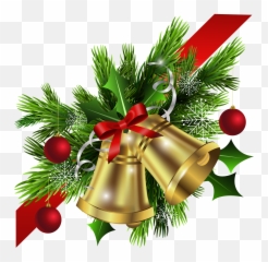 Christmas Bow Png Image Background Arts - Transparent Bell Png
