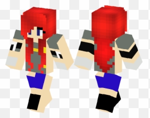 Erza Scarlet Minecraft Skin Hub - Graphic Design Png,Erza Scarlet Png