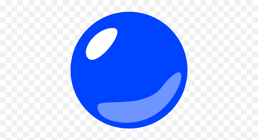 Large Blue Circle Emoji For Facebook Email U0026 Sms Id - Sticker Azul Png,Blue Circle Png