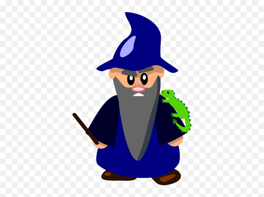 Wizard U0026 Lizard Opengameartorg - Cartoon Png,Wizard Beard Png