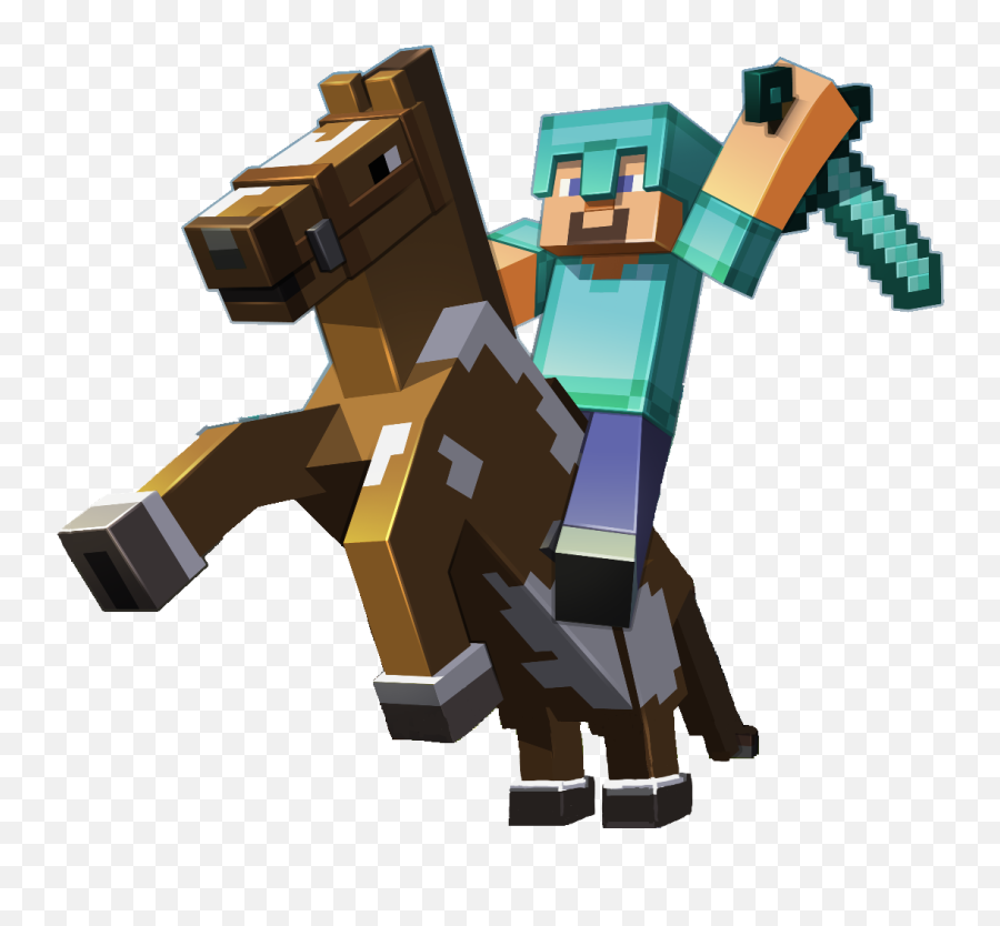 Games Category Minecraft Image It Is Of Type Png - Minecraft Steve On Horse,Minecraft Bed Png