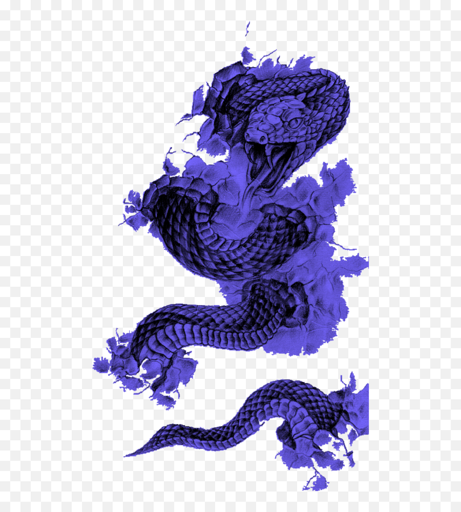 Download Hd 3d Snake Tattoo Designs Transparent Png Image - Demon Snake Tribal Tattoo,Snake Tattoo Transparent