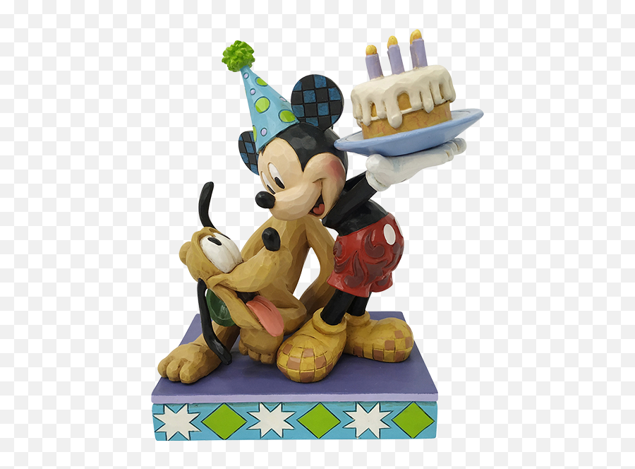 Disney Pluto U0026 Mickey Birthday Figurine By Enesco - Mickey And Pluto Jim Shore Png,Pluto Transparent