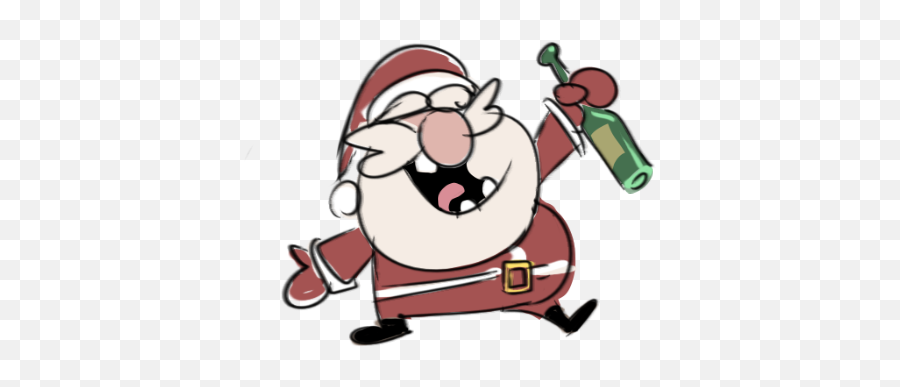 Drunk Santa Animation - Drunk Santa Png,Santa Transparent